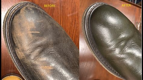 removing scuffs from leather boots.